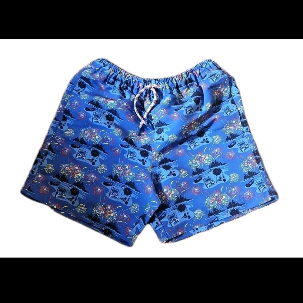 Kids Blue Shark Print Shorts